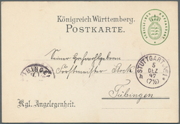 17636 Württemberg - Marken Und Briefe: 1897/1898, "TREIBJAGT" 2 Sehr Seltene Karten "Einladung Zur Treibja - Other & Unclassified