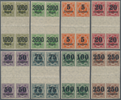 17643 Württemberg - Marken Und Briefe: 1923, Dienst-Aufdruckmarken 1000 Mark Bis 10 Milliarden, 2x Senkrec - Other & Unclassified