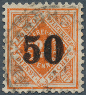 17646 Württemberg - Marken Und Briefe: 1923, Dienstmarke "50" Auf 25 Pf. Rotorange, Einwandfrei Gezähnt Mi - Other & Unclassified