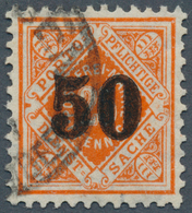 17647 Württemberg - Marken Und Briefe: 1923, Dienstmarke "50" Auf 25 Pf. Rotorange, Einwandfrei Gezähnt Mi - Other & Unclassified