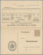 17685 Württemberg - Ganzsachen: 1916. Dienst-Doppelkarte 3 Pf Braun / 7½ Pf Orange "Volkszählung 1916", Un - Sonstige & Ohne Zuordnung