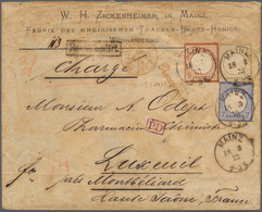 17816 Deutsches Reich - Brustschild: 1873. Eingeschriebener Brief Der Firma "Zickenheimer, Mainz, Fabrik D - Neufs