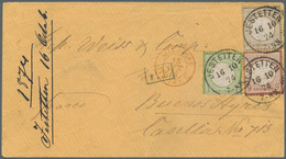17819 Deutsches Reich - Brustschild: 1874, Brief Von Jestetten 16.10.74 Nach Buenos Ayres/Argentinien Mit - Unused Stamps