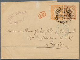 17839 Deutsches Reich - Brustschild: 1874, 1/2 Gr Orange U. 2 1/2 A. 2 1/2 Gr Rötlichbraun, Zentrisch über - Unused Stamps