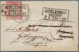 17841 Deutsches Reich - Brustschild: 1872 Grosser Schild 1 Gr. Karmin Auf Kleinem PRÄGEDRUCK-ZIERBRIEF Von - Neufs