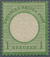 17851 Deutsches Reich - Brustschild: 1872, 1 Kr. Großer Brustschild In Der Dunkelgraugrünen B-Farbe, Origi - Ungebraucht
