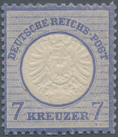 17855 Deutsches Reich - Brustschild: 1872, 7 Kreuzer, Zentriert, Abart Oben Und Unten : 1 Zahn Nicht Durch - Ungebraucht
