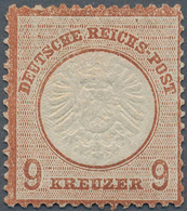 17856 Deutsches Reich - Brustschild: 1872, Großer Schild 9 Kr. Rötlichbraun Ungebraucht Mit Originalgummi - Neufs