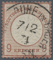17858 Deutsches Reich - Brustschild: 1872, 9 Kr. Rotbraun Großes Brustschild In Der Seltenen Farbe B, Saub - Unused Stamps