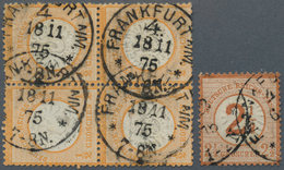 17876 Deutsches Reich - Brustschild: 1875, Viererblock 1/2 Gr. Mit Reichspost-Normstempel-Spätverwendungen - Unused Stamps