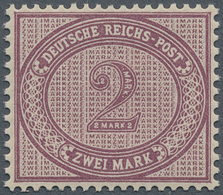 17891 Deutsches Reich - Pfennige: 1875, Freimarke 2 Mk. "Für Den Innendienst" Violettpurpur Als Neudruck M - Briefe U. Dokumente