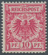 17899A Deutsches Reich - Krone / Adler: 1889: 10 Pfg. Krone/Adler In Der äußerst Seltenen Farbe MAGENTA, Po - Ongebruikt