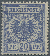 17902 Deutsches Reich - Krone / Adler: 1889. 20 Pf Adler In A-Farbe "mittelultramarin", Postfrisch. FA Jäs - Neufs