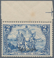 17913 Deutsches Reich - Germania: 1900, Germania Reichspost, 2 M Mit Specimen-Aufdruck Vom Oberrand In Feh - Neufs