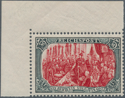 17915 Deutsches Reich - Germania: 1900, 5 Mark Reichspost Type II Als Postfrisches (auch Eckrand), Luxusst - Ungebraucht