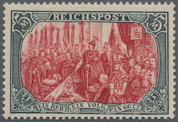 17918 Deutsches Reich - Germania: 1900, 5 M. Reichspost, Type II, Postfrisch, Gepr. Zenker BPP. (Mi. 1.800 - Unused Stamps