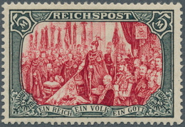 17919 Deutsches Reich - Germania: 1900, 5 Mark Reichspost "Reichsgründungsgedenkfeier" In Besserer Type "I - Neufs