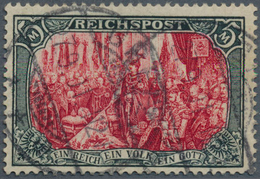 17920 Deutsches Reich - Germania: 1900, 5 Mark Reichspost, Typ IV, Gestempelt, Gepr. Dr. Hochstädter BPP, - Ungebraucht