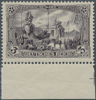 17928 Deutsches Reich - Germania: 1902, "3 M. "Enthüllung Des Denkmals Kaiser Wilhelms I.", Ungefaltetes L - Ongebruikt