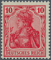 17937 Deutsches Reich - Germania: 1915: 10 Pfg Schwärzlichrosarot,seltene Farbe, Signiert Oechsner BPP - Neufs