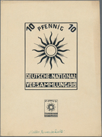 17966 Deutsches Reich - Inflation: 1919. Lot Mit 3 Essays Zur Ausgabe "Nationalversammlung Weimar" Mit Den - Covers & Documents