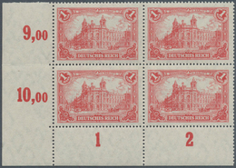17968 Deutsches Reich - Inflation: 1920, 1 M Reichspostamt Bräunlichlila, Postfr. Viererblock Aus Der Link - Briefe U. Dokumente