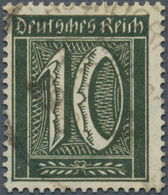 17977 Deutsches Reich - Inflation: 1921 "10 Pfg. Schwarzoliv", Sauber Gest. Wert In Tadelloser Erhaltung, - Lettres & Documents