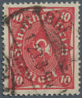 17987 Deutsches Reich - Inflation: 1922, 10 M Posthorn, Lebhaftlilarot, Ohne Hellrötlichkarminem Unterdruc - Covers & Documents