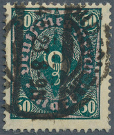 17991 Deutsches Reich - Inflation: 1922, 50 M. Posthornzeichnung, WZ "Kreuzblüten, Gest. "HILDESHEIM/4.5.2 - Briefe U. Dokumente