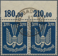 17993 Deutsches Reich - Inflation: 1922, 3 M. Holztaube, Graublau / Dunkelgrau, Gest. Im Waagerechten Paar - Brieven En Documenten