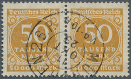 18006 Deutsches Reich - Inflation: 1923, 50 Tsd. M. Ziffer, Dunkelocker Mit Fetter Inschrift Als Waagerech - Covers & Documents