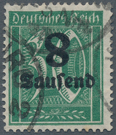 18008 Deutsches Reich - Inflation: 1923, Freimarke: Ziffer Im Rechteck 8 Tsd Auf 30 Pf Opalgrün Mit Wasser - Brieven En Documenten