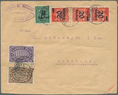 18009 Deutsches Reich - Inflation: 1923: Überdruckausgabe 8 Tsd Auf 30 Pfg Ziffern Dunkelopalgrün. Wasserz - Covers & Documents