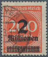 18019 Deutsches Reich - Inflation: 1923, 2 Mio. Auf 100 M., Zinnober, Plattendruck, Gest. "SPEYER/....23.2 - Lettres & Documents