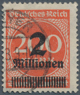 18019 Deutsches Reich - Inflation: 1923, 2 Mio. Auf 100 M., Zinnober, Plattendruck, Gest. "SPEYER/....23.2 - Covers & Documents