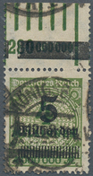 18026 Deutsches Reich - Inflation: 1923, "5 Milliarden" Auf 4 Mio. Grün Als Oberrand-Stück Der OPD Königsb - Lettres & Documents
