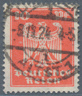18041 Deutsches Reich - Weimar: 1924, 10 Pfg. Adler Auf Faserpapier, Sauber Gestempelt "(DRESDEN) 1 ALTST. - Neufs