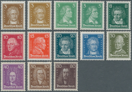 18055 Deutsches Reich - Weimar: 1926/1927, Freimarken: Berühmte Deutsche In Prachterhaltung, Echt Und Post - Unused Stamps