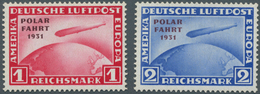 18087 Deutsches Reich - Weimar: 1931, Zeppelin Polarfahrt Ohne Bindestrich, 1 M Und 2 M Je Postfrisch, Dop - Unused Stamps