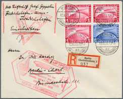 18111 Deutsches Reich - 3. Reich: 1933, CHICAGOFAHRT, Gesamte Rundfahrt Mit Ungewöhnlicher Frankatur Durch - Unused Stamps