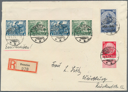 18129 Deutsches Reich - 3. Reich: 1934, "10 Jahre Deutsche Nothilfe" Luxusstück Auf Portogerechtem Einschr - Unused Stamps