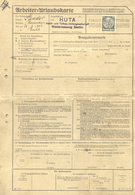 18131 Deutsches Reich - 3. Reich: 1940/1942, Sechs Arbeiter-Urlausbkarten Eines Arbeiters Bei Er HUTA In S - Ongebruikt