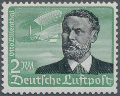 18138 Deutsches Reich - 3. Reich: 1934, 2 M Lilienthal Mit Waagerechter Gummi-Riffelung, Kleiner Erstfalzr - Unused Stamps