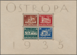 18151 Deutsches Reich - 3. Reich: 1935, OSTROPA Block Mit Vollem Orginalgummi !, üblich Gebräunt, Attest S - Unused Stamps