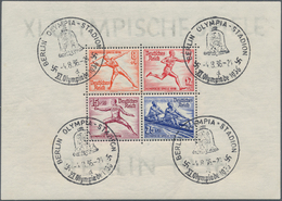 18172 Deutsches Reich - 3. Reich: 1936, Olympia-Block 3 Pf - 40 Pf Mit Sehr Seltenem Sonderstempel "BERLIN - Unused Stamps