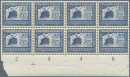 18182 Deutsches Reich - 3. Reich: 1938, 100. Geburtstag Von Graf Zeppelin Komplett Im Postfrischen 8-er-Bl - Unused Stamps