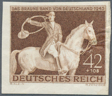18216 Deutsches Reich - 3. Reich: 1943, 42 + 108 Pf Galopprennen "Das Braune Band Von Deutschland" UNGEZÄH - Unused Stamps