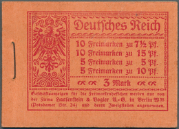 18223 Deutsches Reich - Markenheftchen: 1917, Germania Markenheftchen Ohne Ordnungs-Nummer Mit Original Ge - Booklets