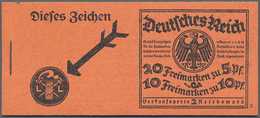 18227 Deutsches Reich - Markenheftchen: 1926, Markenheftchen Schiller / Friedrich Der Große Mit ONr. 3, Di - Booklets