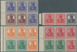18236 Deutsches Reich - Markenheftchenblätter: 1918/1919, Germania, Partie Mit 3 H-Blättern, Dabei "2 X 5 - Postzegelboekjes